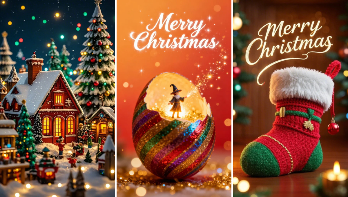 Prompt de IA para imágenes navideñas| PicMa, image size:1200x680